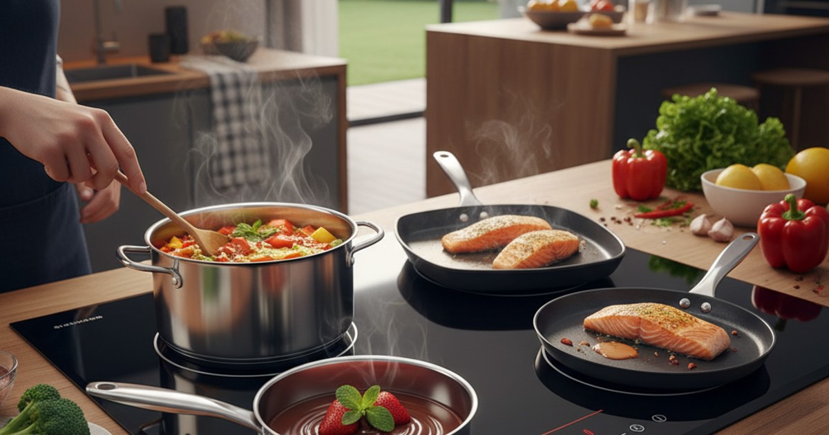 Lợi ích vượt trội của bếp từ 3 vùng nấu mang lại