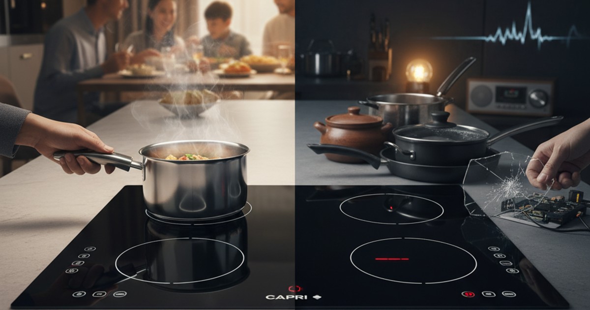 Ưu điểm và nhược điểm của bếp từ Capri