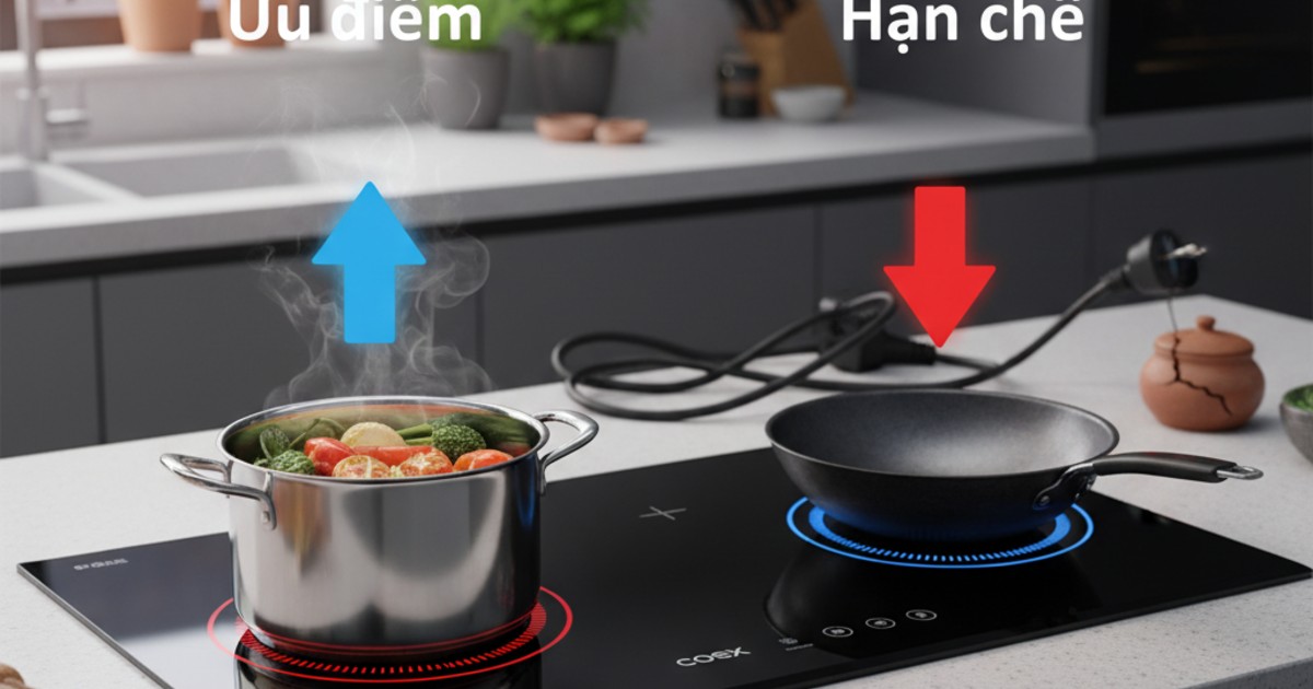 Ưu điểm và hạn chế của bếp từ Coex