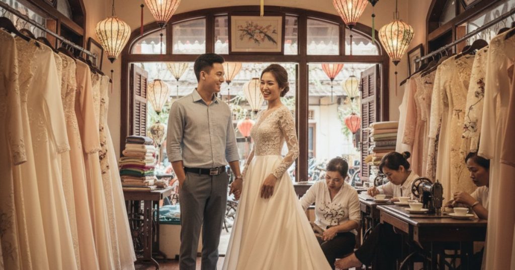buying wedding dress in Vietnam