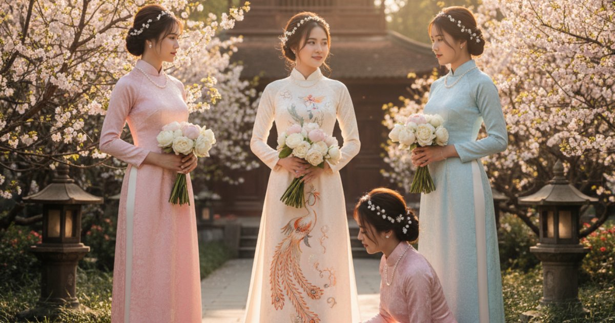 Cees Bridal Your Partner for Traditional Vietnamese Bridesmaid Dresses