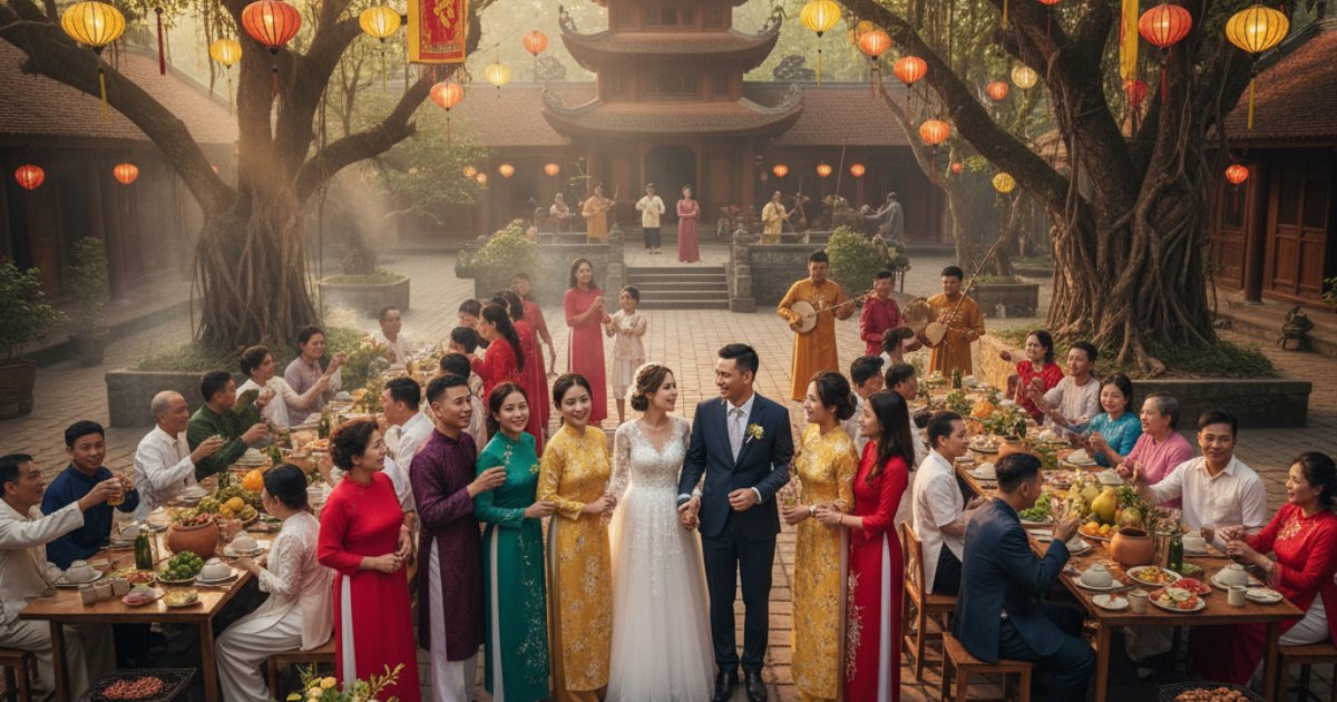 Feasting and Festivities After an Old Vietnamese Wedding