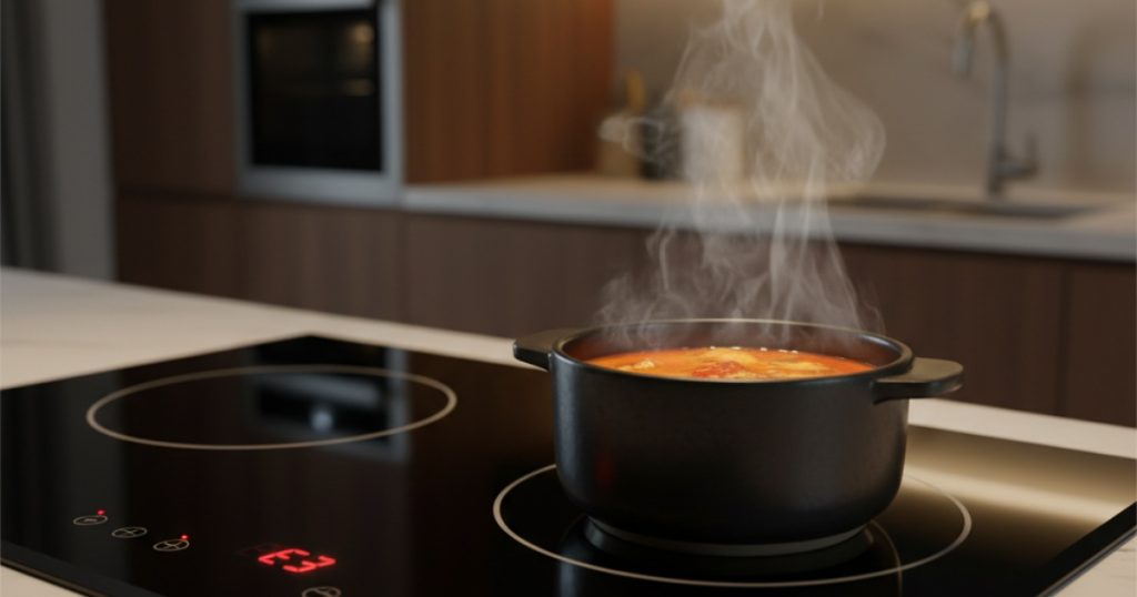 Hiểu về tình trạng bếp từ báo E3 khi đang đun nấu