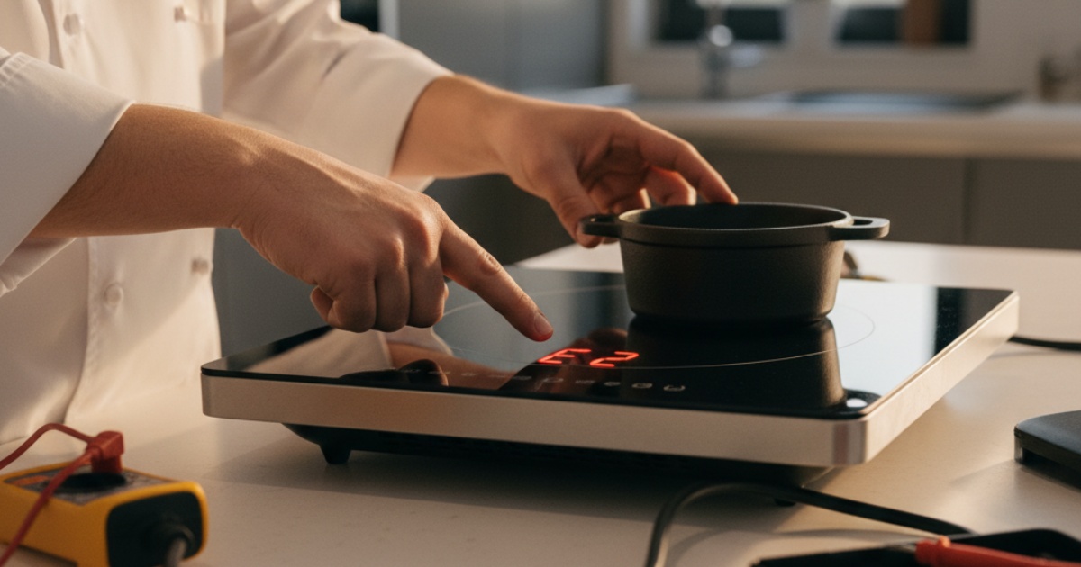 Hướng dẫn cách khắc phục tình trạng bếp điện hiện e2 chi tiết