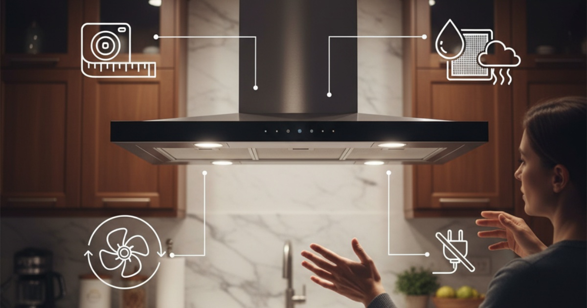 Những lưu ý khi chọn mua máy hút mùi vuông