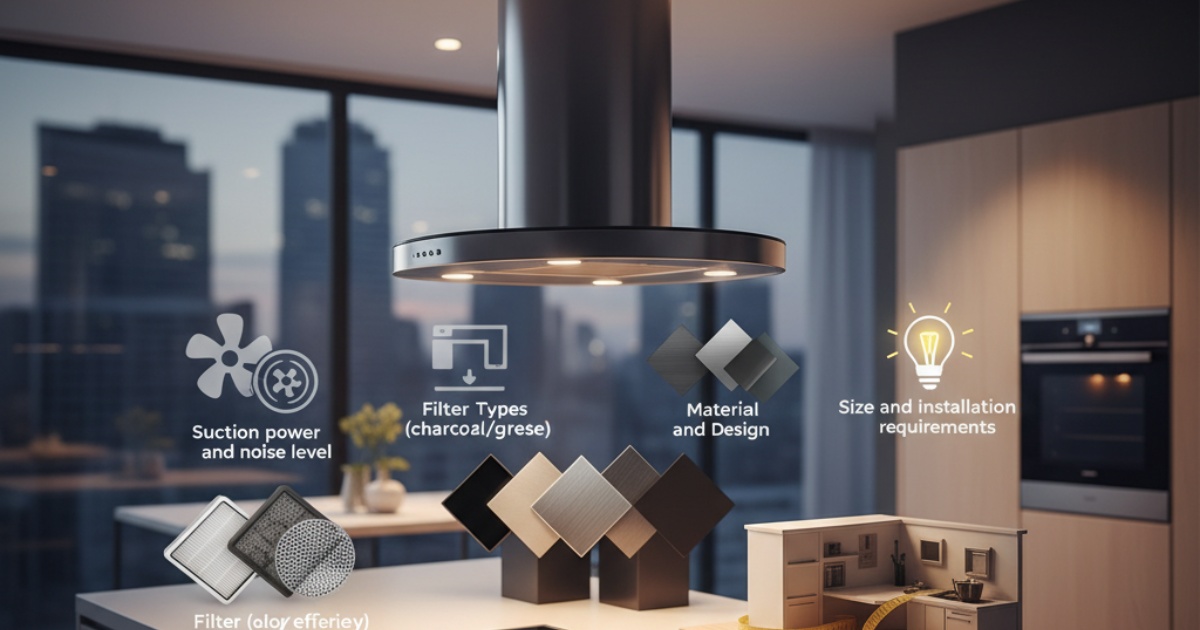 Những lưu ý quan trọng khi chọn mua máy hút mùi treo độc lập