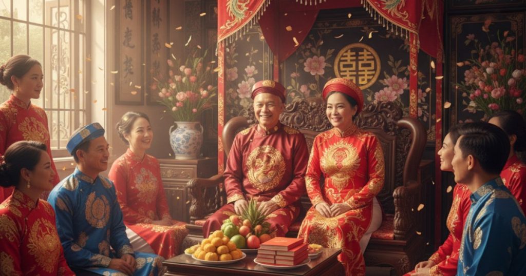 old Vietnamese wedding