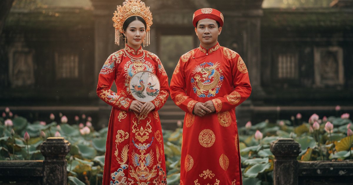 Symbolism in Old Vietnamese Wedding Attire