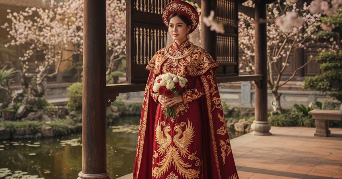 The Enduring Charm of the Vietnamese Bridal Overcoat