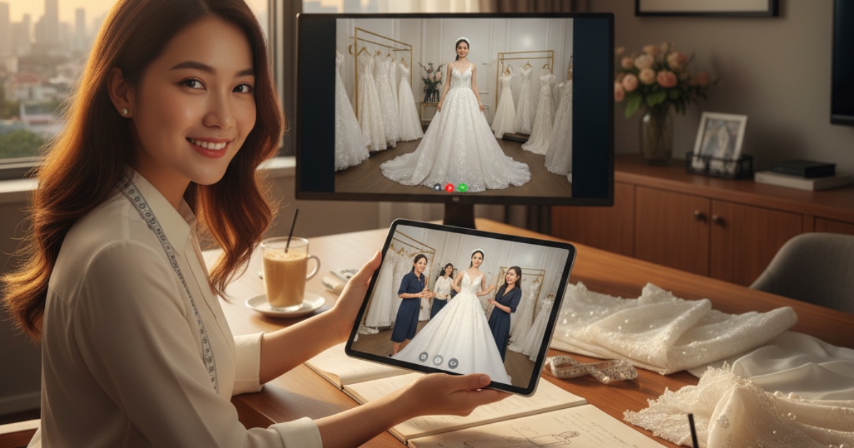 The Process of Buying a Wedding Dress in Vietnam Remotely