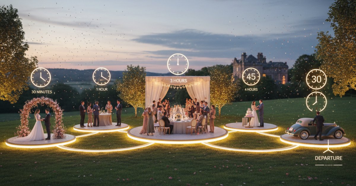 The Wedding Day Events How Long Is Each Part