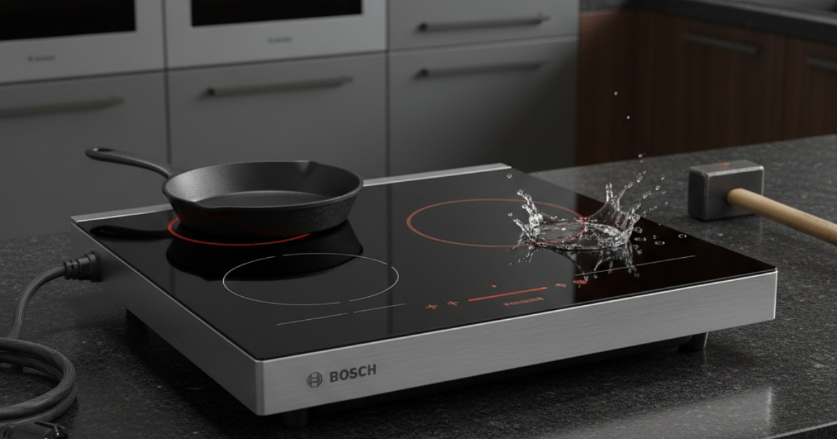 Thiết kế và độ bền của bếp từ đơn Bosch PC90