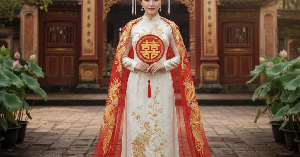 Vietnamese bridal outfit