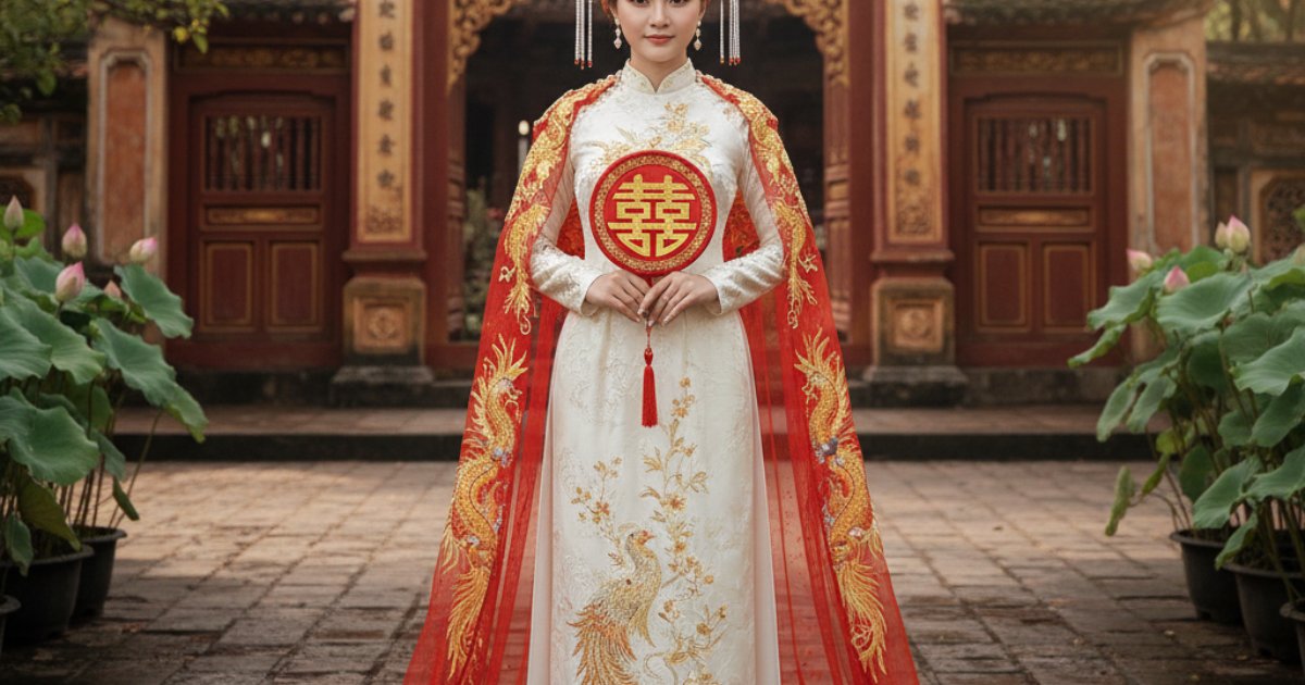 Vietnamese bridal outfit
