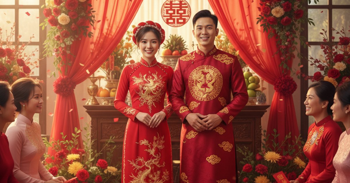Why Vietnamese Weddings Embrace Wearing Red
