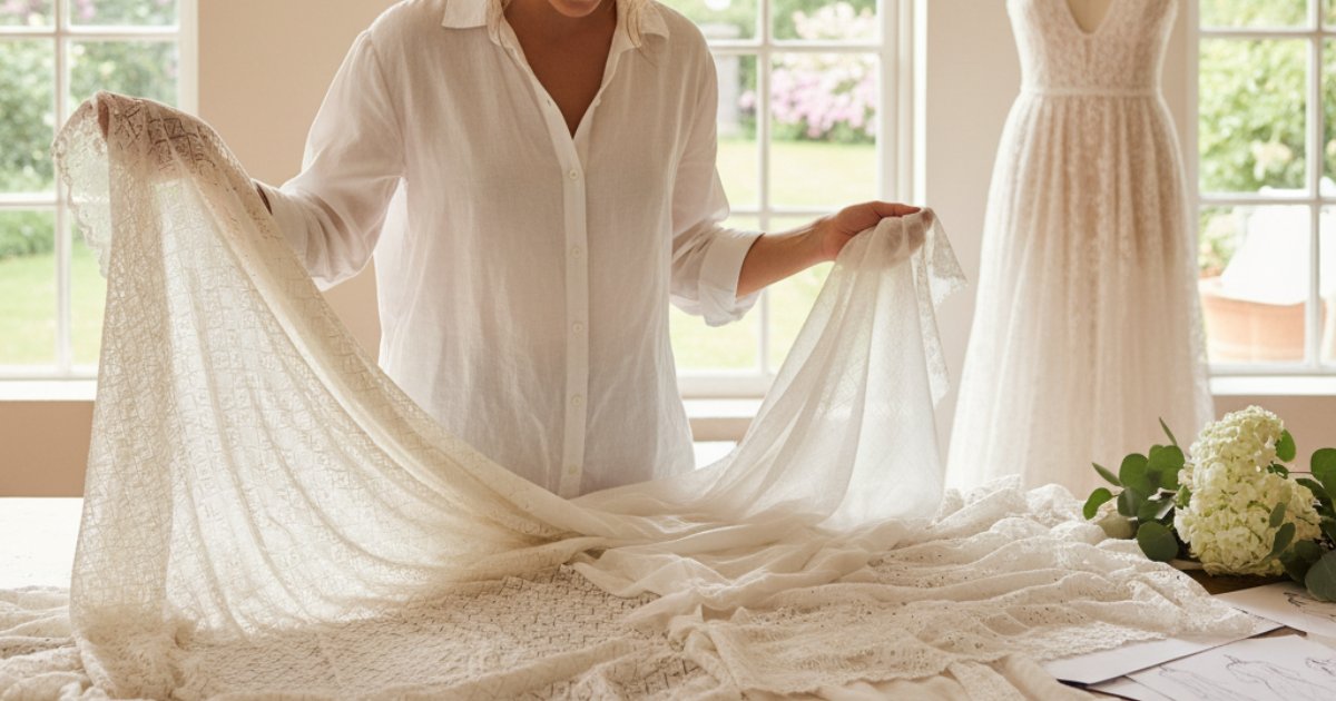 Choosing breathable fabrics for summer wedding dresses