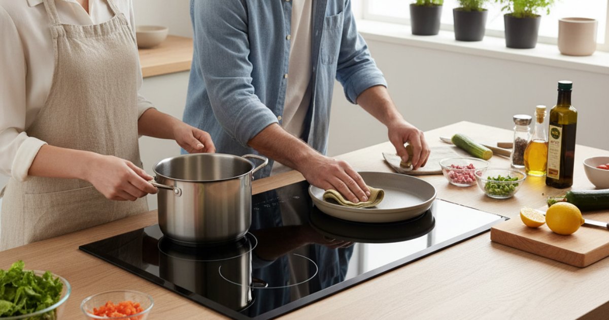 Chuẩn bị trước khi sử dụng bếp từ Malloca 2 bếp