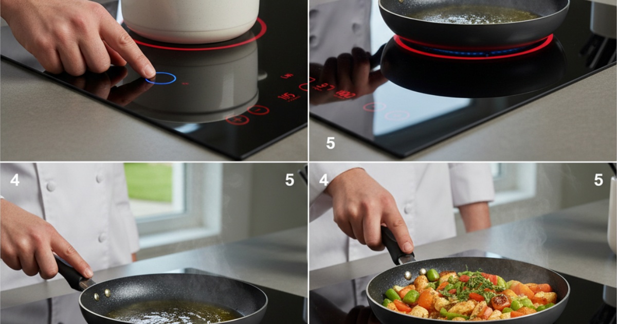 Hướng dẫn sử dụng bếp từ Kaff chi tiết từng bước