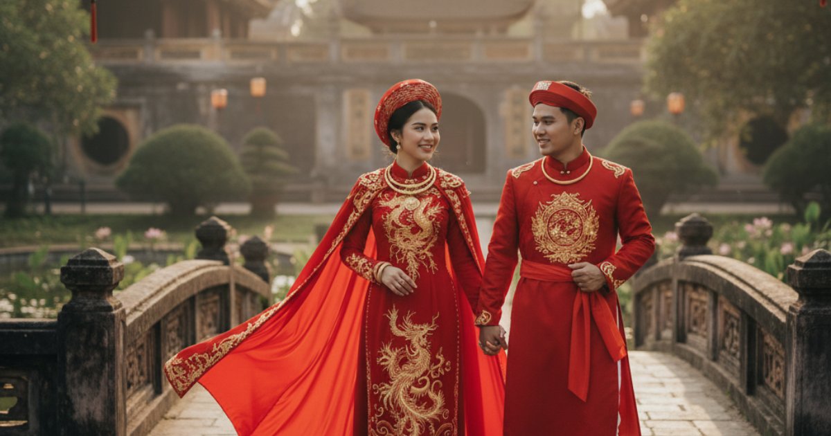 Iconic Attire Found in Vietnamese Wedding Customs
