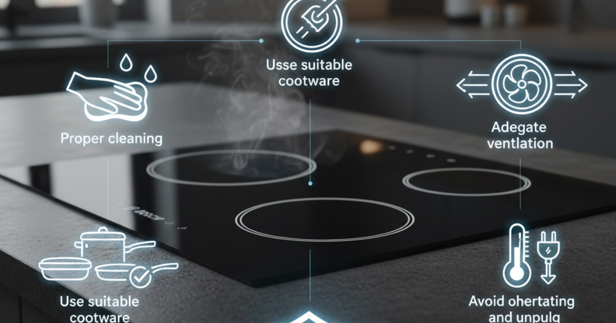 Những lưu ý quan trọng để kéo dài tuổi thọ bếp từ Bosch 3 vùng nấu