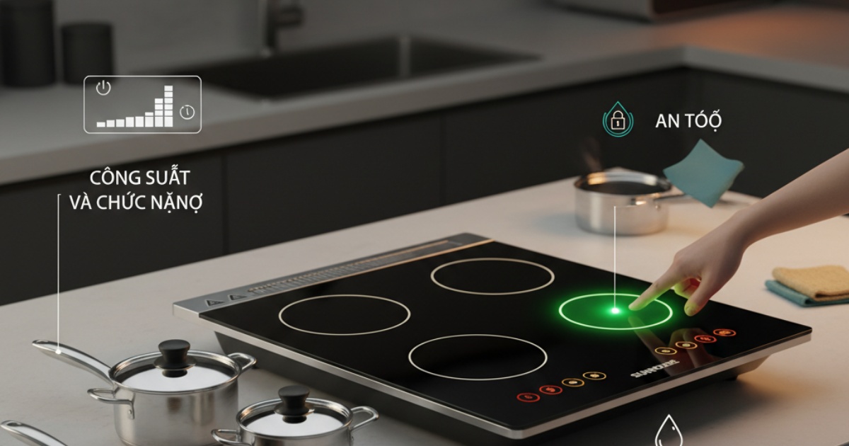 Những yếu tố cần cân nhắc khi chọn mua bếp từ Sunhouse