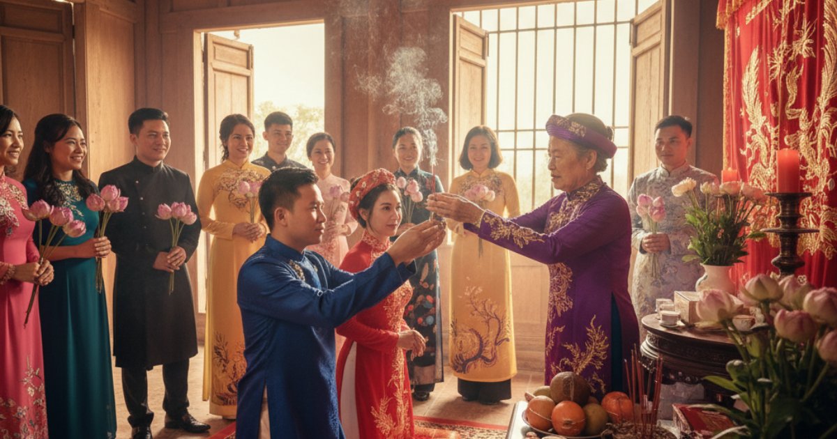 The Cultural Essence of a Vietnamese Wedding Blessing
