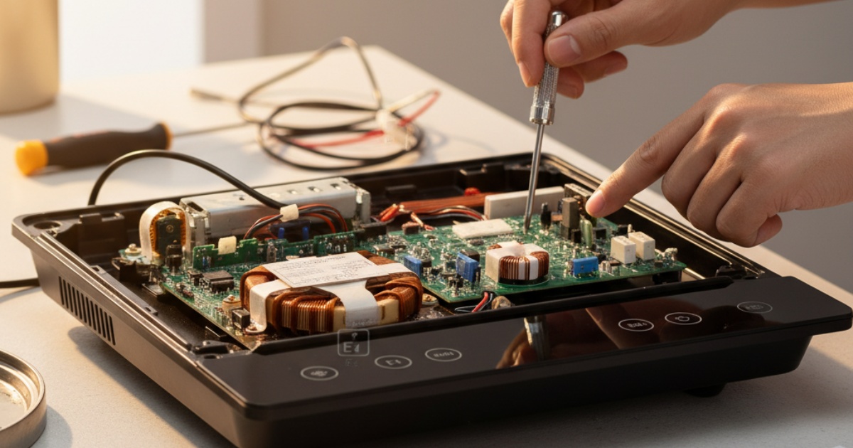 Xử lý một số lỗi thường gặp trên bếp từ Sanaky