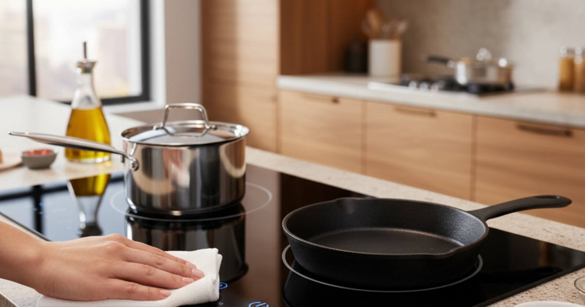 chuẩn bị trước khi sử dụng bếp từ malloca 2 bếp
