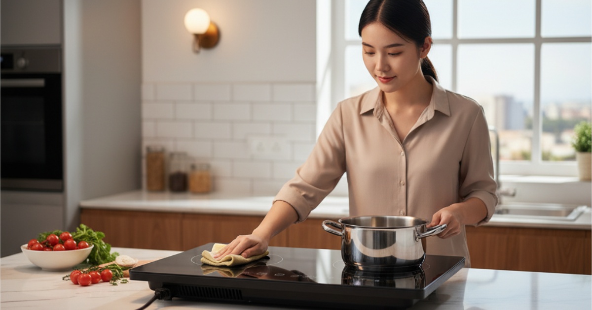 Chuẩn bị trước khi sử dụng bếp từ Sanaky lần đầu