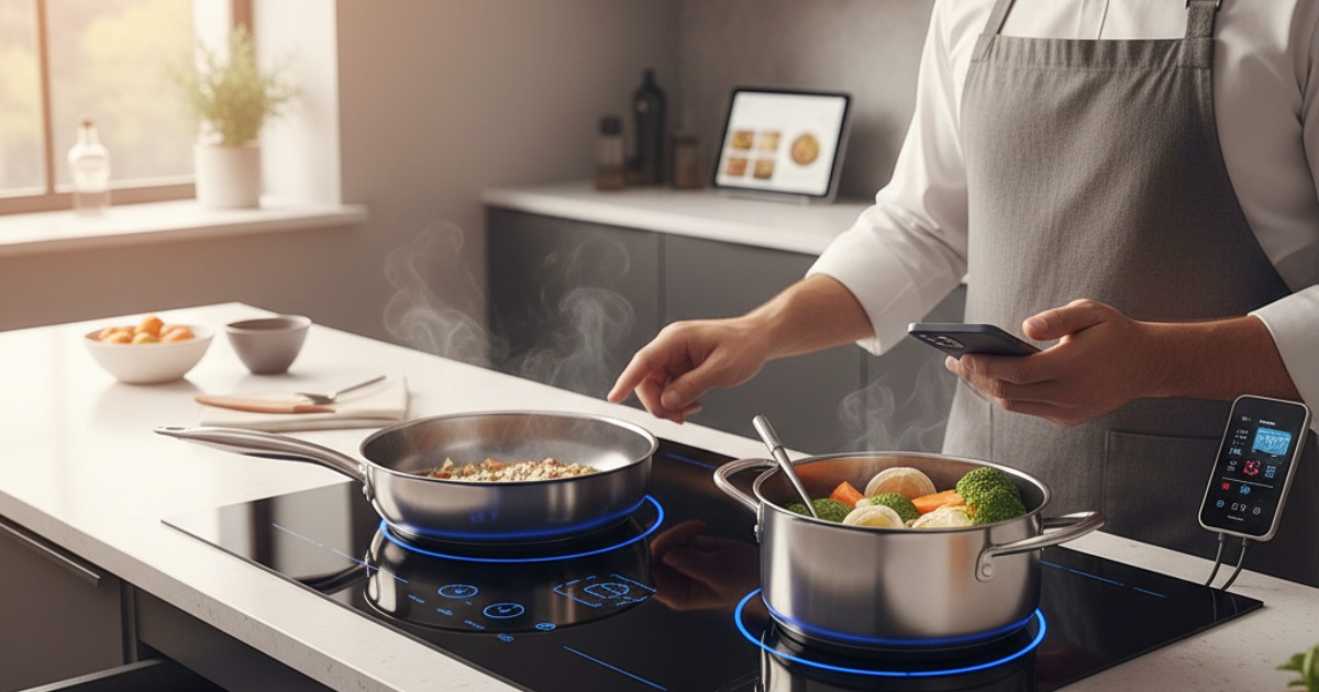 Tận dụng tối đa các tính năng thông minh của bếp từ Faster