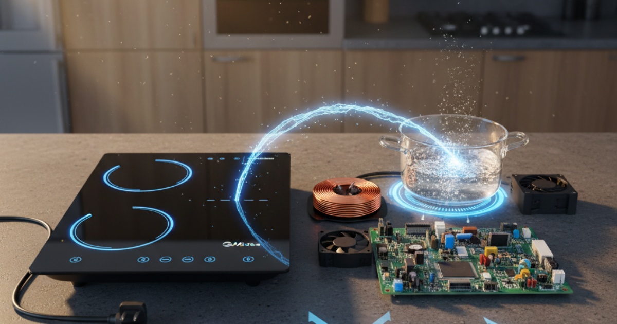 Tổng quan về bếp từ Midea và nguyên lý hoạt động