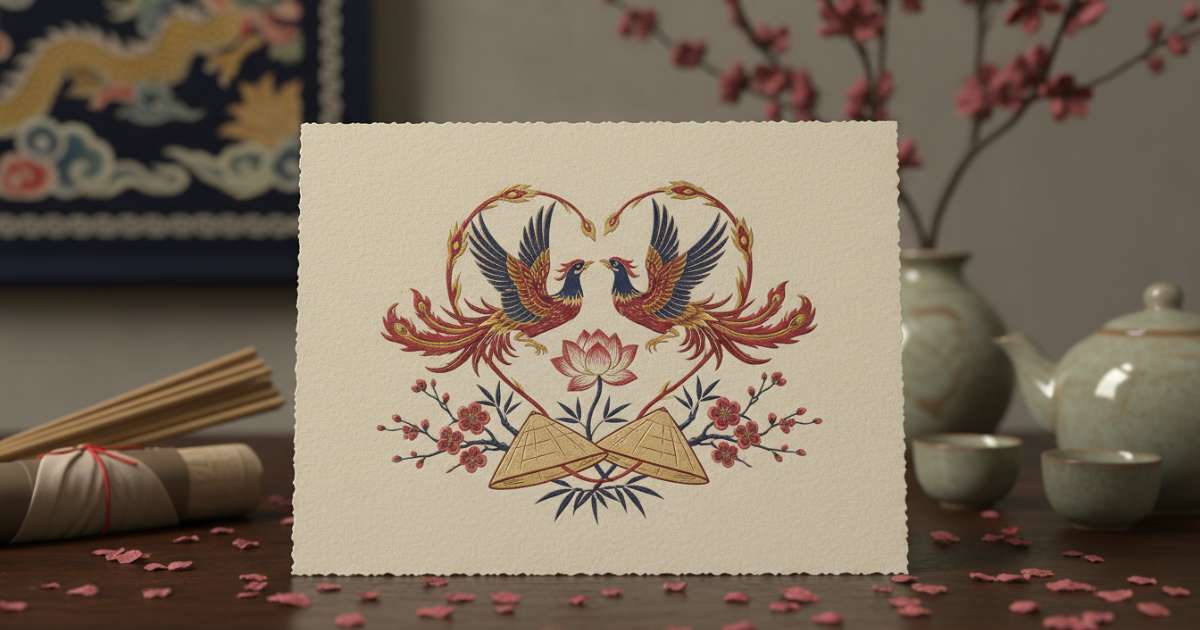 Essential Design Elements for a Vietnamese Wedding Thank You Card