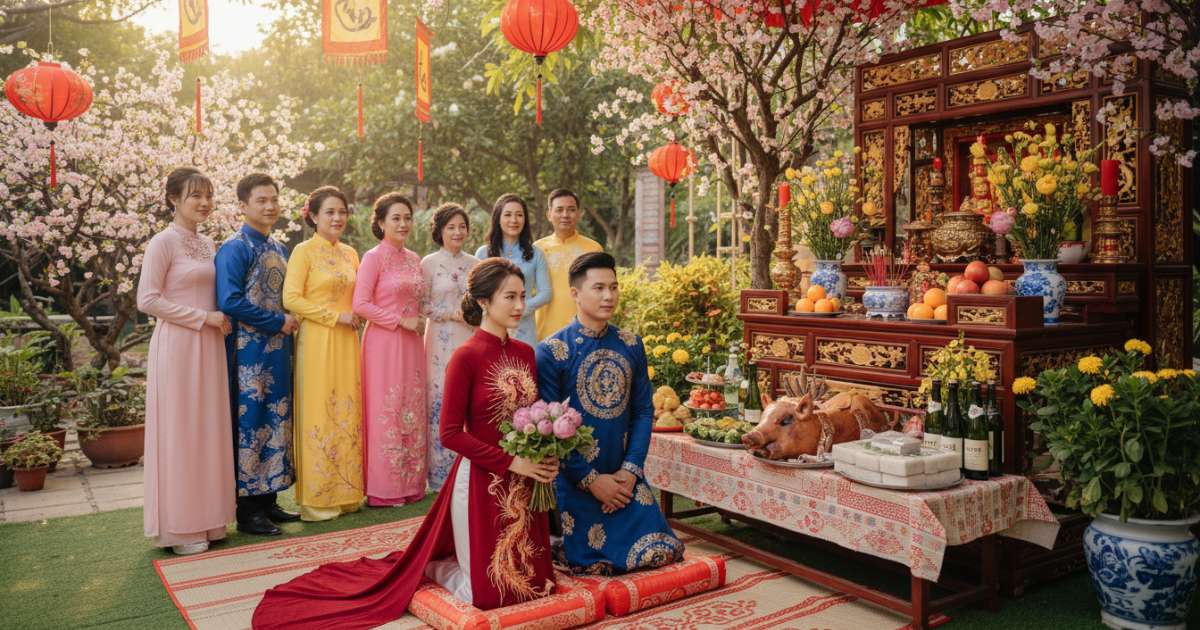 The engagement process of what is a Vietnamese wedding called