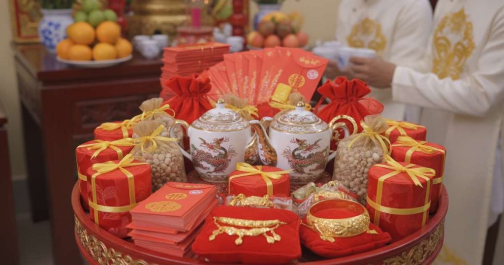 Vietnamese wedding tea ceremony gifts