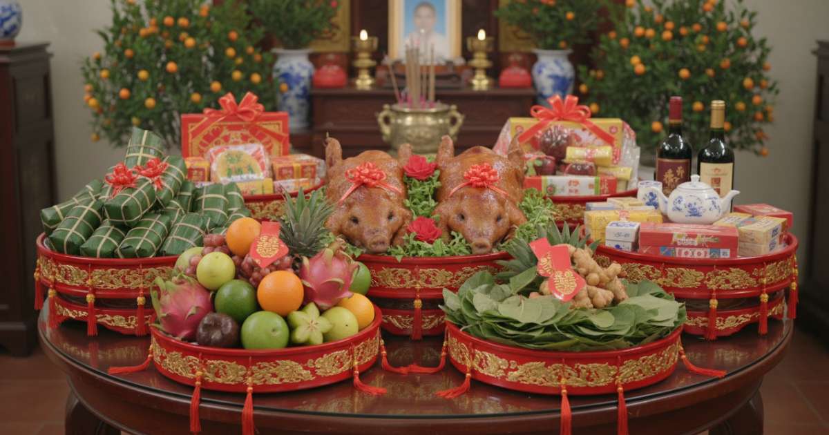 Vietnamese wedding trays