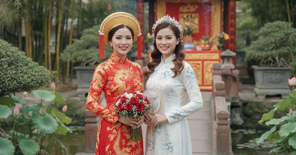 Vietnamese wedding women